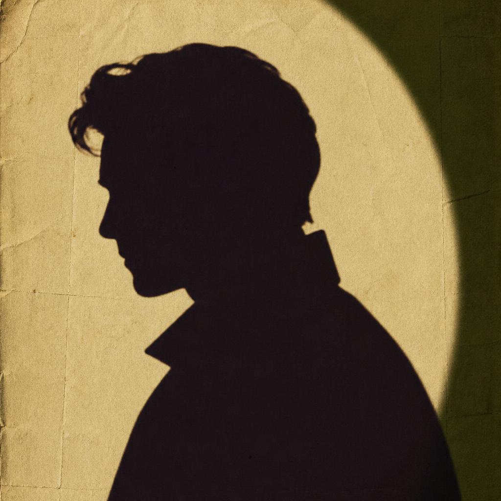 Silhouette d'ombre projetée évoquant Apolline Rossignol